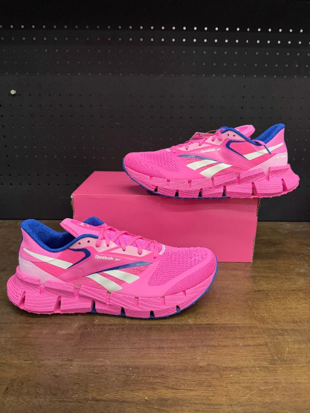 New W/ Box! Men's Reebok Barbie x FloatZig 1 'Dream Gap Project' Pink Sneakers